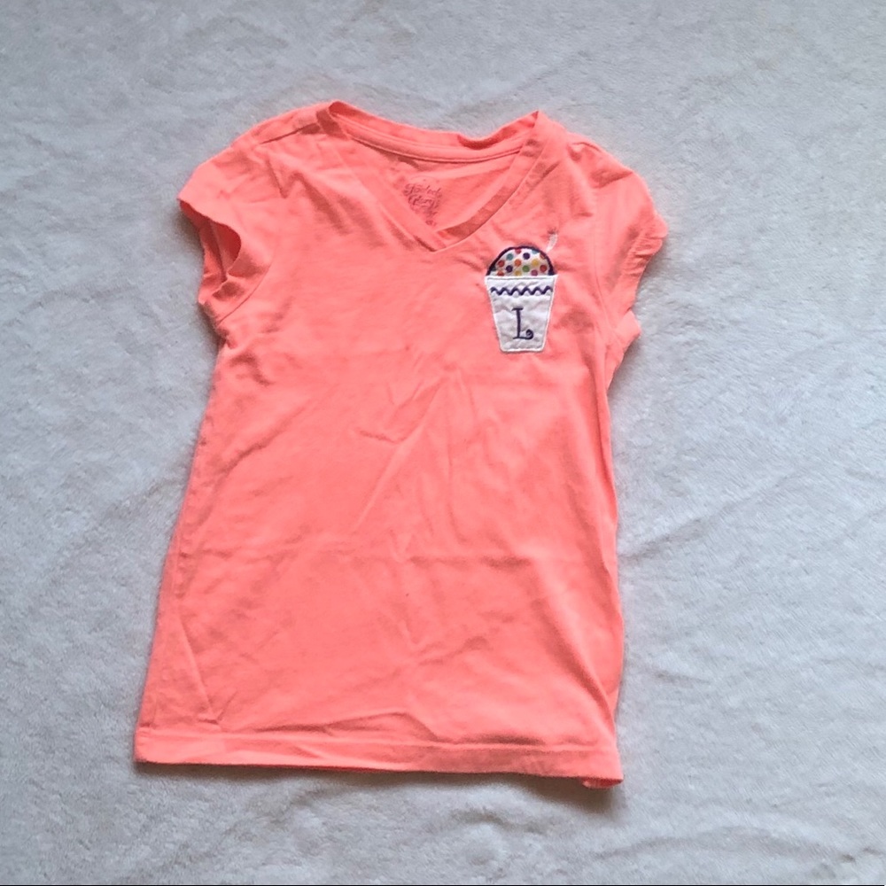 Girls snow ball monogrammed shirt